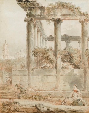 Landscape with the Temple of Saturn